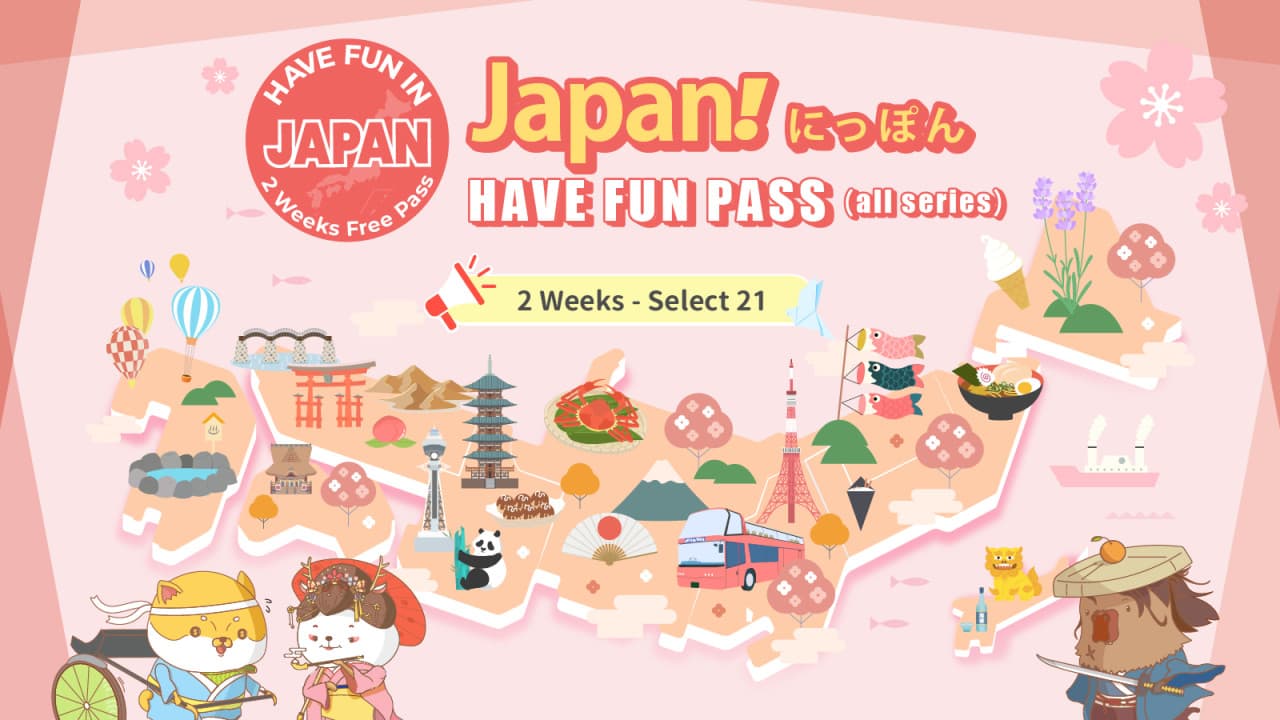 Have Fun in Japan Pass - 2 Weeks Free Pass - imagen principal