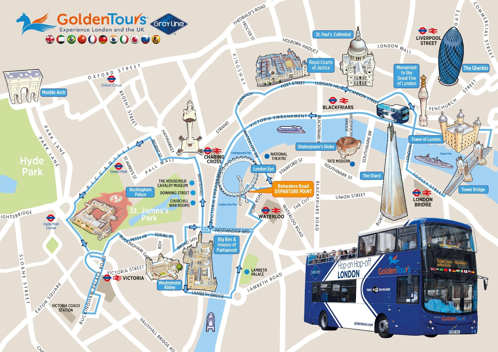 London Open Top Bus Tour with English-speaking Guide - image 7