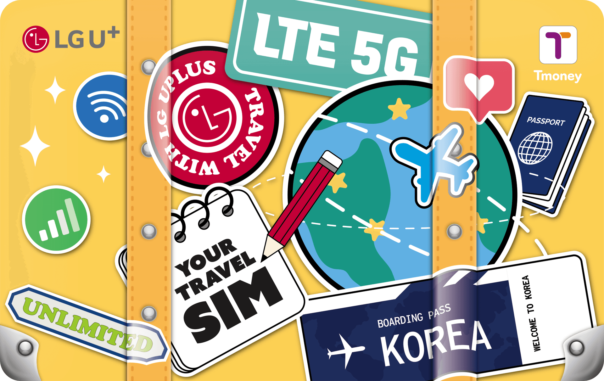 Korea 2-in-1 Unlimited Data SIM and T Money Transportation Card (Airport Pickup) - 이미지 3